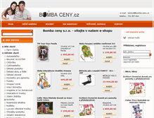 Tablet Screenshot of bomba-ceny.cz